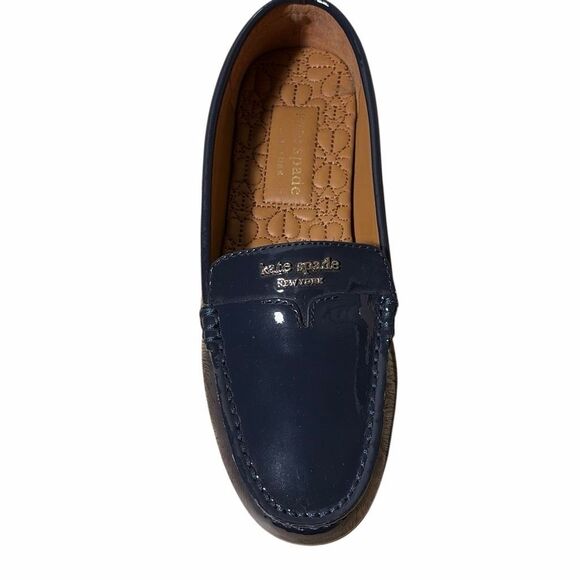 Kate Spade Boat Party - Patent Leather Blazer Blue Shake Loafer - Women’s Sz 5B - Picture 3 of 7